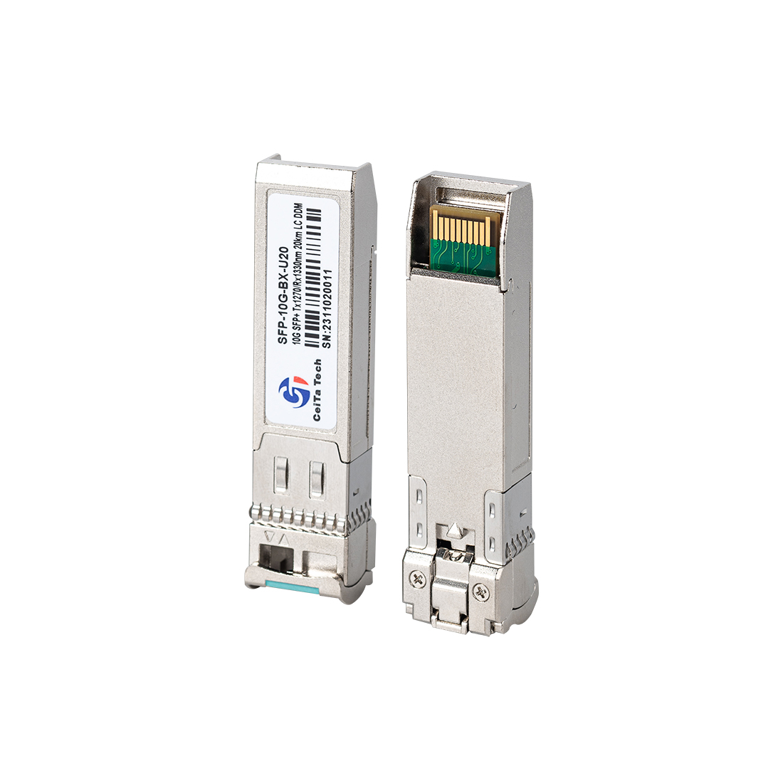 10Gbps SFP+ 1330&1270nm 20km LC BIDI Module CT-B23(32)96-20DC（5）