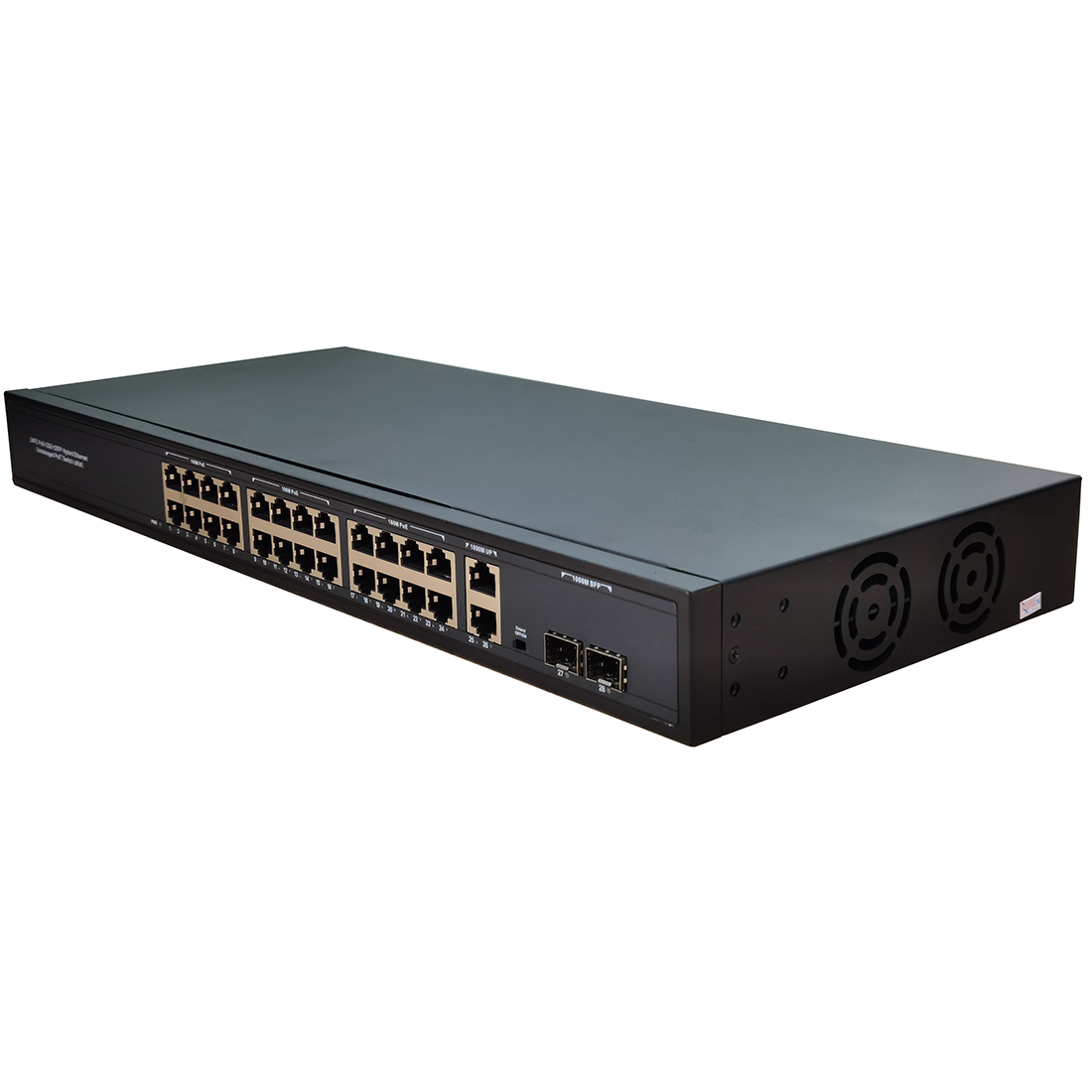 24 100M POE+2GE UP-LINK+2 gigabit SFP port switch（1）#
